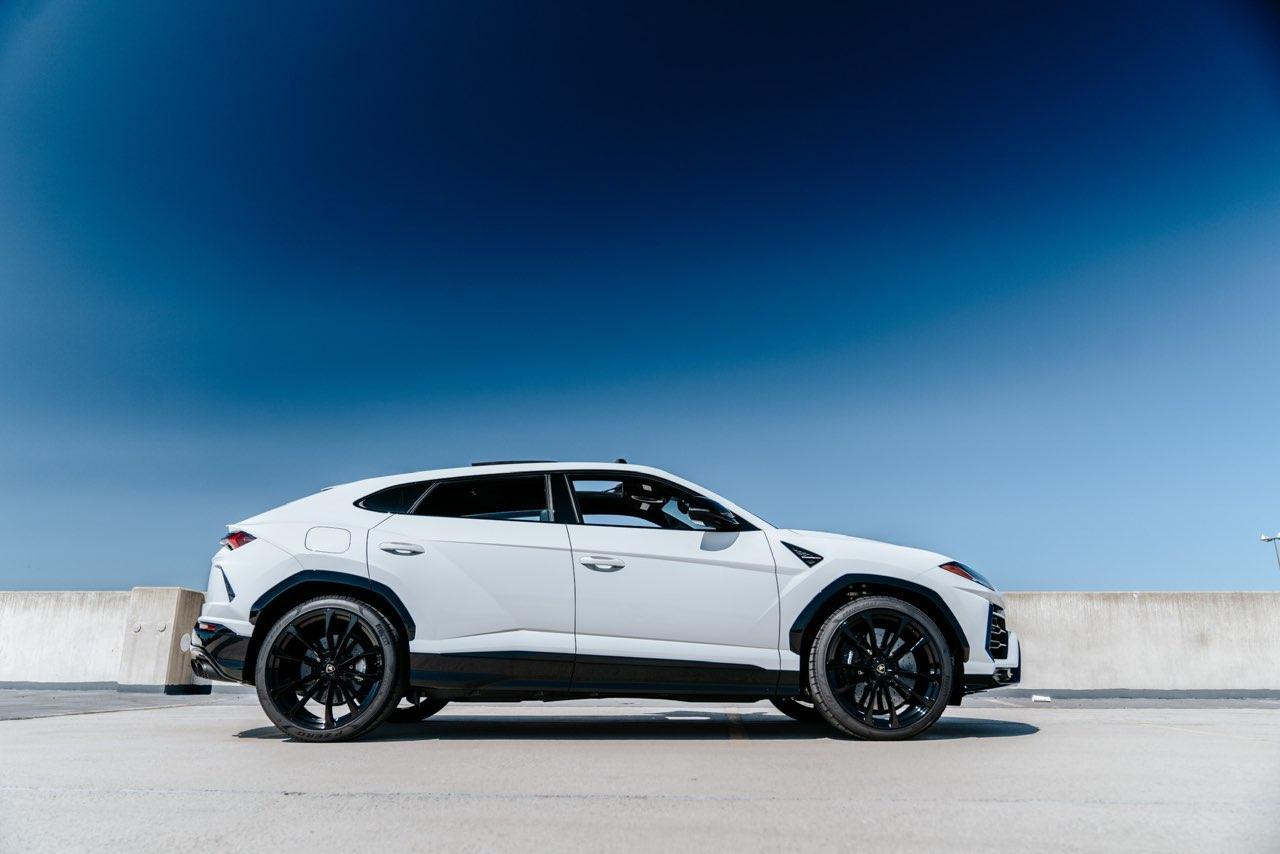 White Lamborghini Urus