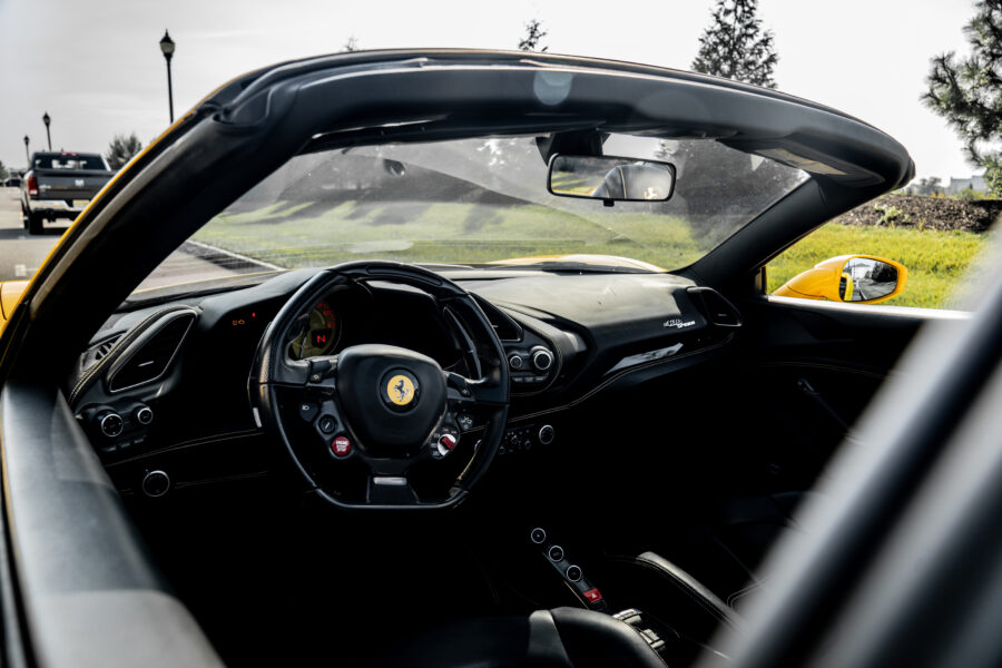 Yellow Ferrari 488 Spider Int.